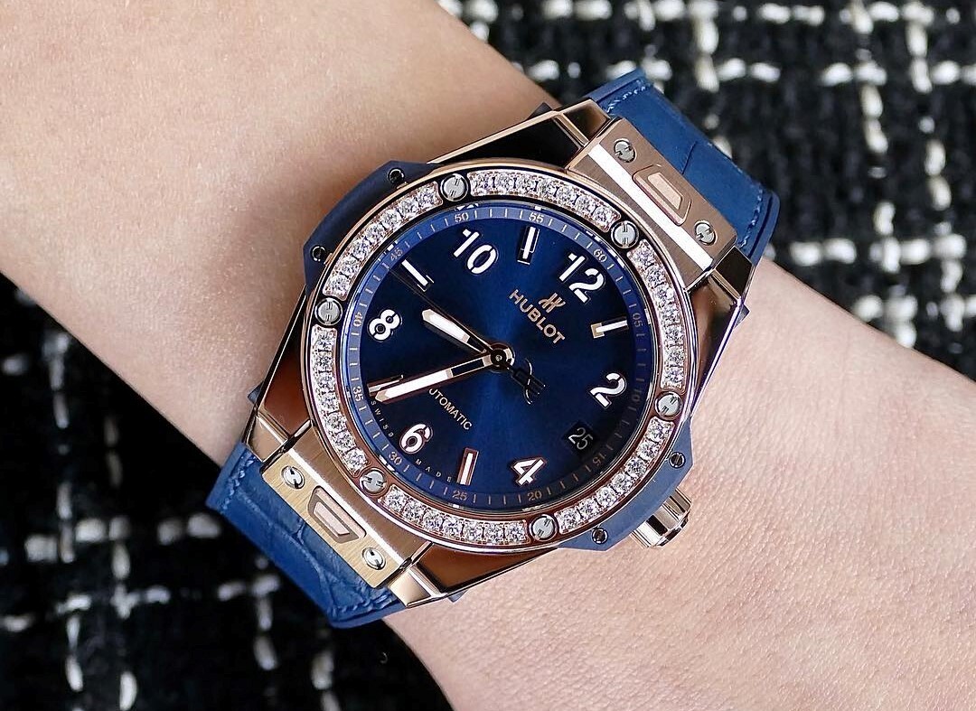 Đồng Hồ Hublot Big Bang One Click King Gold Blue Diamonds 39mm 3