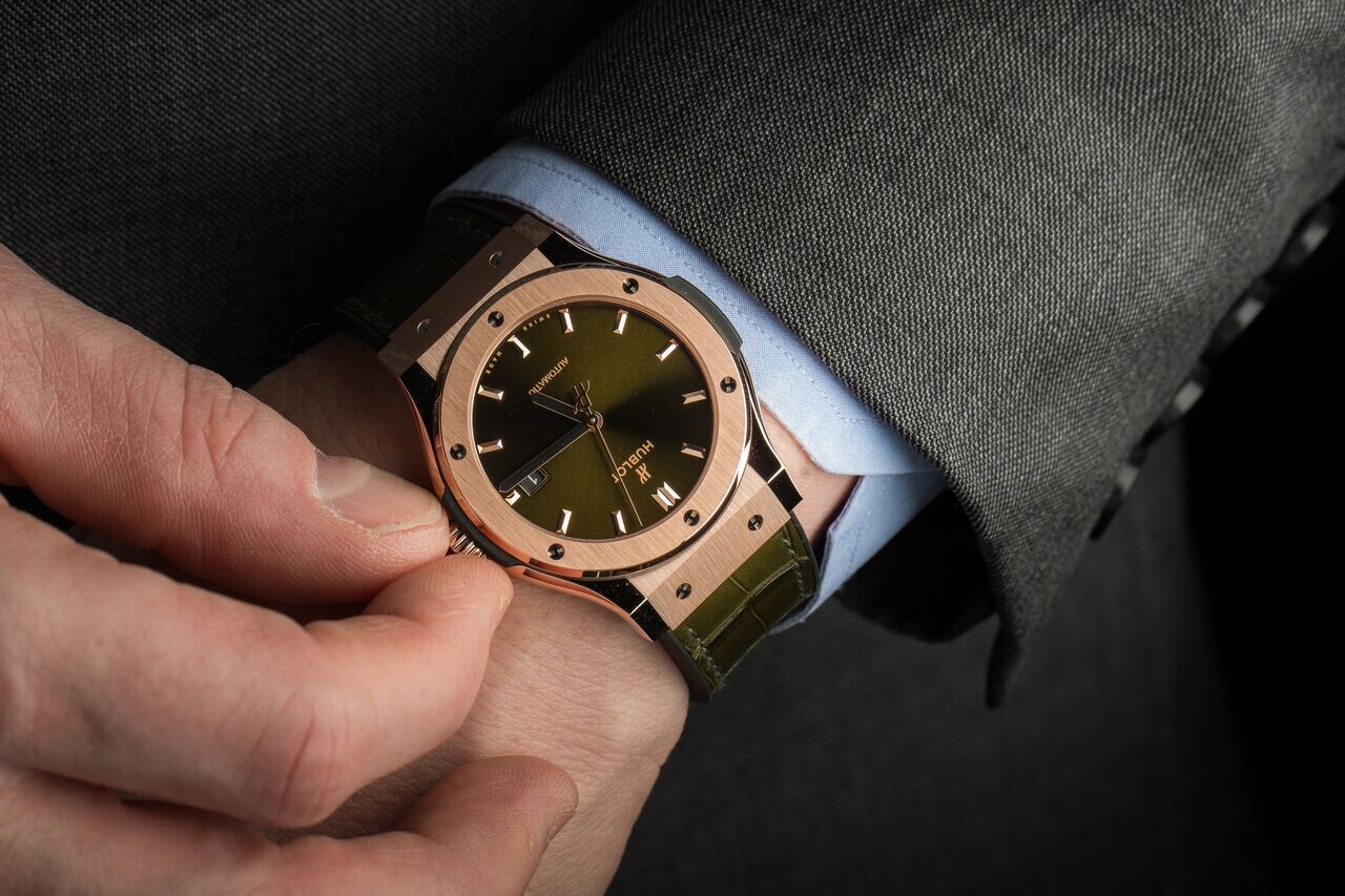 Đồng Hồ Hublot Classic Fusion Automatic King Gold Green 42 Mm 8