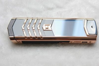 Điện Thoại Vertu Singature S Lưng Đá Vàng Hồng (Độ Vỏ)