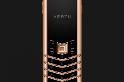 Điện Thoại Vertu Singature S Lưng Đá Vàng Hồng (Độ Vỏ)