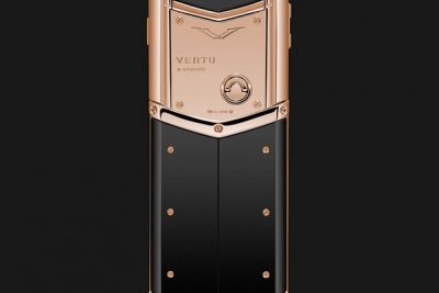 Điện Thoại Vertu Singature S Lưng Đá Vàng Hồng (Độ Vỏ)
