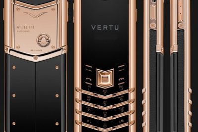 Điện Thoại Vertu Singature S Lưng Đá Vàng Hồng (Độ Vỏ)