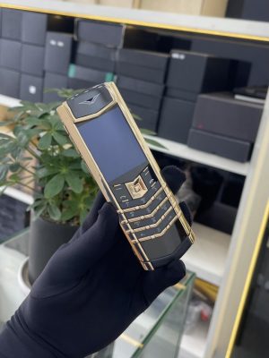 Điện Thoại Vertu Sigature S Gold Lưng Đá Cao Cấp Độ Vỏ