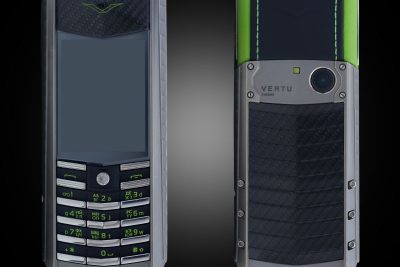 Điện Thoại Vertu Ascent X Titanium Carbon Fibre Black And Green