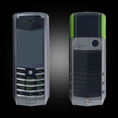 Điện Thoại Vertu Ascent X Titanium Carbon Fibre Black And Green