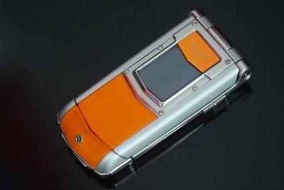 Điện Thoại Vertu Constellation Ayxta Da Màu Cam