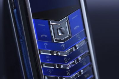 Điện Thoại Vertu Signature S Xanh Navy Da Cá Sấu