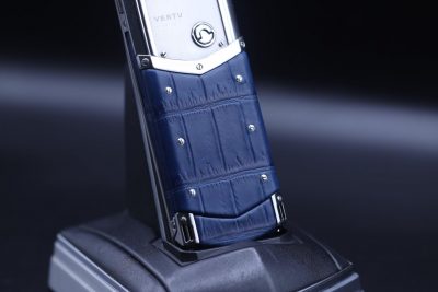 Điện Thoại Vertu Signature S Xanh Navy Da Cá Sấu