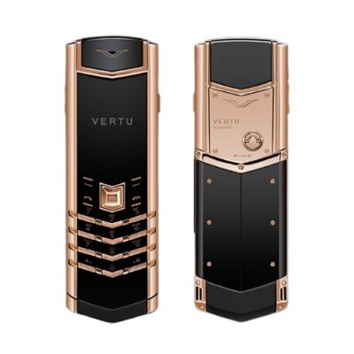 Điện Thoại Vertu Singature S Lưng Đá Vàng Hồng (Độ Vỏ)