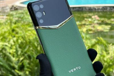 Điện Thoại iVertu 5G Da Bê Màu Xanh Hoàng Gia