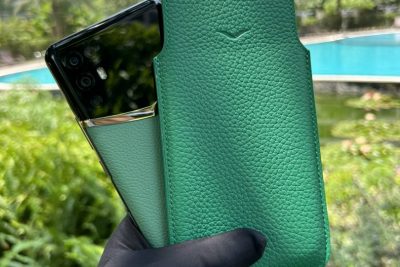 Điện Thoại iVertu 5G Da Bê Màu Xanh Hoàng Gia