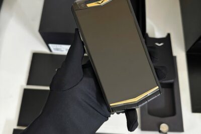 Điện Thoại Vertu Aster P Mix Gold da cá sấu