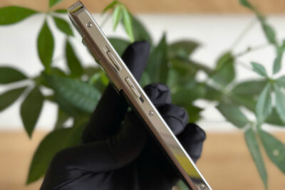 Điện Thoại Vertu Aster P Silver da bê đen