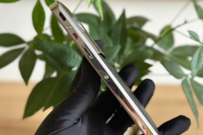 Điện Thoại Vertu Aster P Silver da bê đen