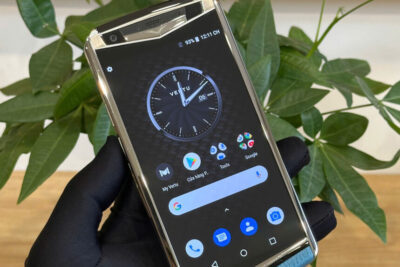 Điện Thoại Vertu Aster P da bê xanh đẹp keng