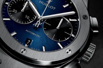 Đồng Hồ Hublot Classic Fusion Blue Chronograph Titanium Blue Dial