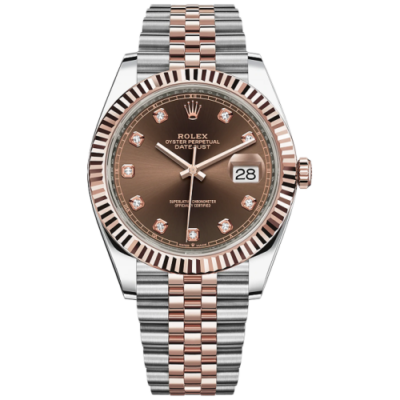 Đồng Hồ Rolex Datejust 36 Mặt Chocolate Cọc Số Kim Cương 126231