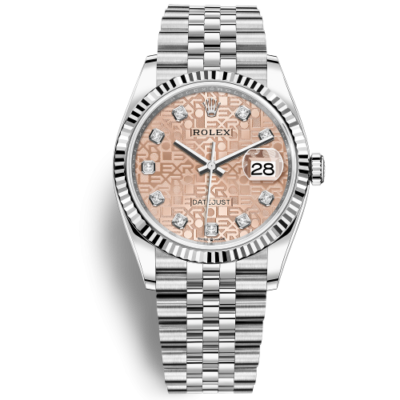 Đồng Hồ Rolex Datejust 36 Mặt Số Vi Tính Hồng 126234