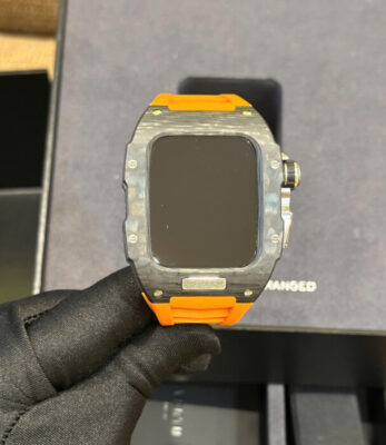 Đồng Hồ Thông Minh Vertu Diamonds Orange Vỏ Carbon Đẹp 99%