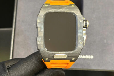 Đồng Hồ Thông Minh Vertu Diamonds Orange Vỏ Carbon Đẹp 99%