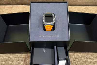 Đồng Hồ Thông Minh Vertu Diamonds Orange Vỏ Carbon Đẹp 99%