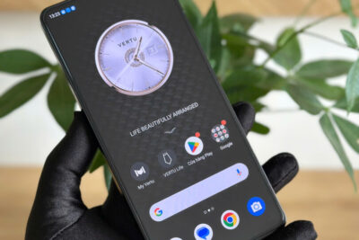 Vertu Meta 2 Diamonds gold Lưng bọc da cá sấu đẹp 99%