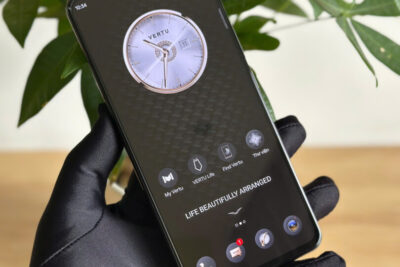 Điện Thoại IVertu 5G Da Bê Đen đẹp keng