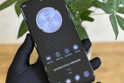 Điện Thoại iVertu 5G Da Bê Màu Xanh đẹp keng