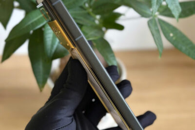 Metavertu 2 Viền gold hoa văn- da cá sấu bạch tạng đẹp 99%