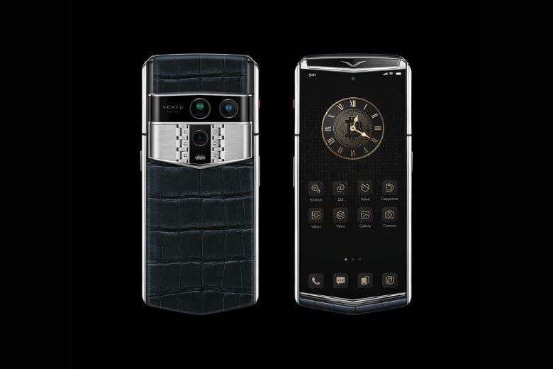 Vertu Agent Q Silver Advanced Set Navy Blue Alli 1tb 2