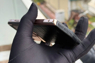 Vertu Aster P Cá Sấu Đen Mạ Vàng 24K Chính Hãng