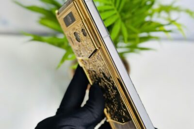 Vertu Himalaya Golden Cared With Diamond Alligator 99% fullbox