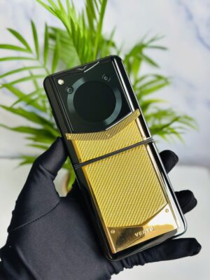 Vertu Iron flip gold carbon gold 99% fullbox trùng imei
